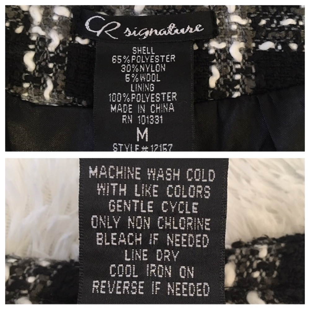 Cr Signature Woven Front Button Woolblend Jacket - image 8